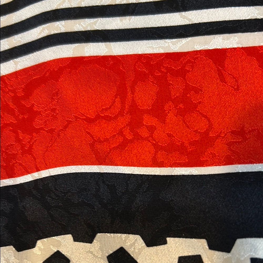 Vintage post modern 1980s silk top Anne Crimmins  for Umi Collections color pop - Picture 2 of 11